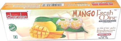 Chandan Mouth Freshener Mango Fresh Mint 12 Pcs 72gm