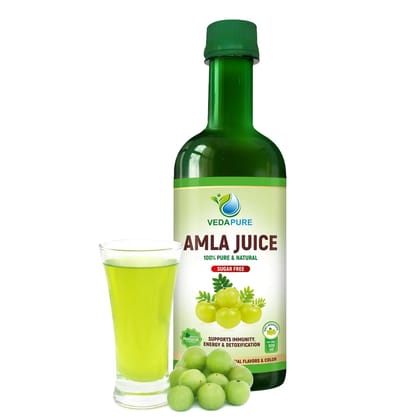 VEDAPURE NATURALS Amla Juice Pure & Natural | Supports Immunity, Energy & Detoxification-500ML