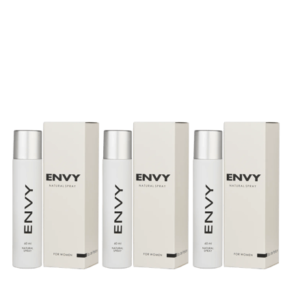 ENVY Natural Spray White Perfume Pack of 3 -180ml
