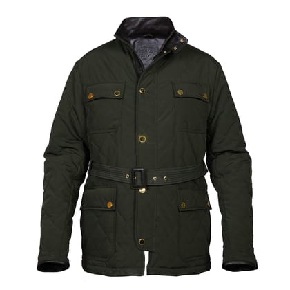 Safari Green Puffer Jacket by Brune & Bareskin-XL
