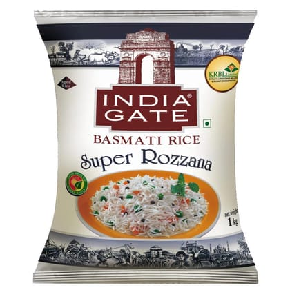 India Gate Basmati Rice Super Rozzana - 1 kg