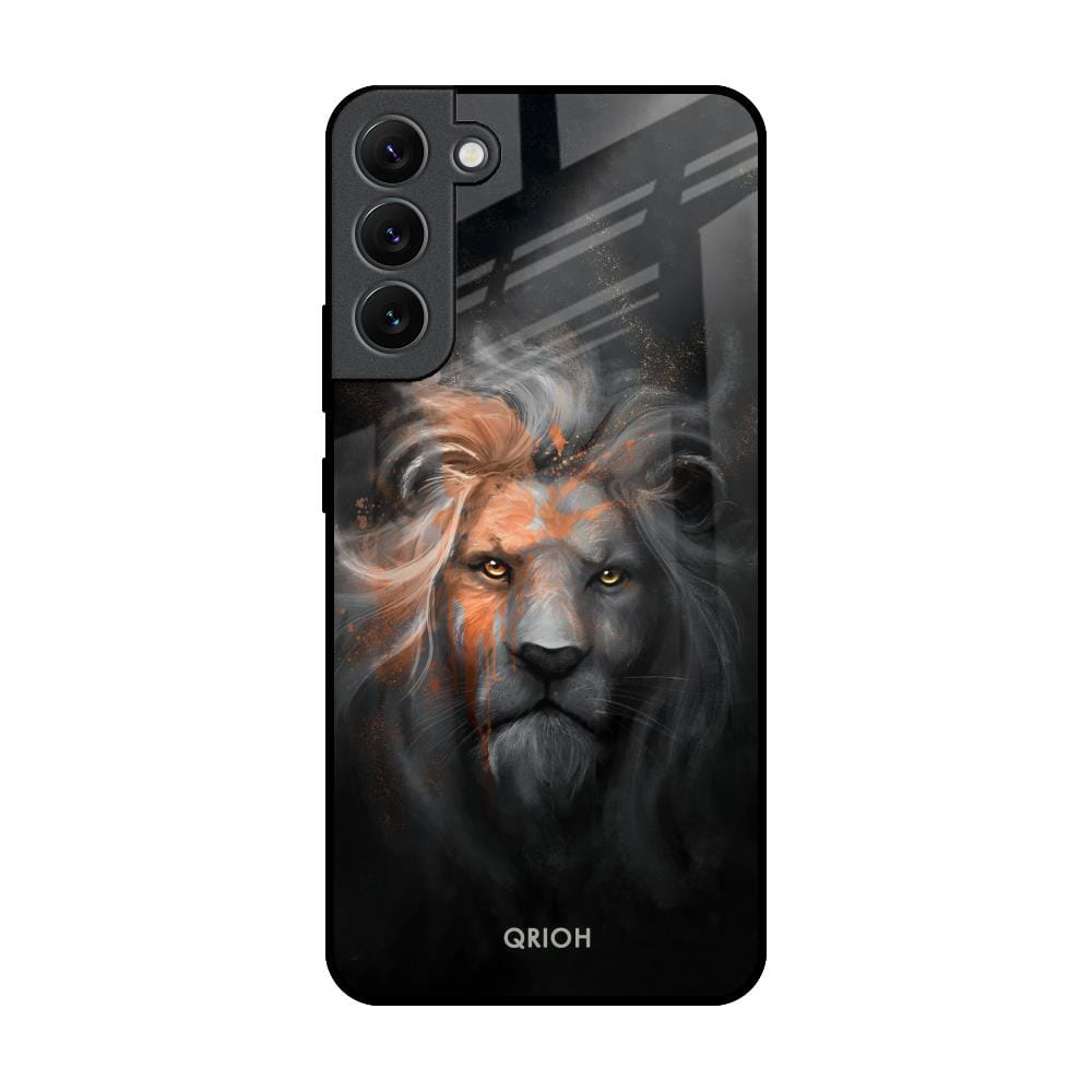 Devil Lion Glass Case for Samsung Galaxy S22 Plus 5G