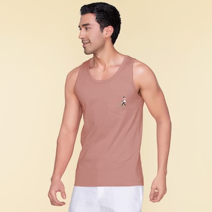 Renew Combed Cotton Tank Tops Pink Punch S