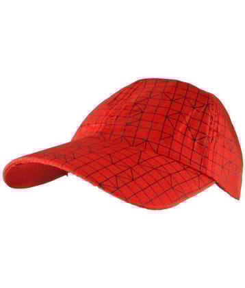 JMALL - Red Cotton Mens Cap ( Pack of 1 ) - Red
