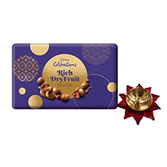 Cadbury Celebrations Rich Dry Fruit Collection Chocolate Gift Box, 177 gm