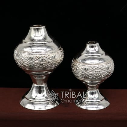 925 sterling silver Vintage classicle design incense sticks stand/holder, Agarbatti stand  fabulous royal puja temple article su1049-Small