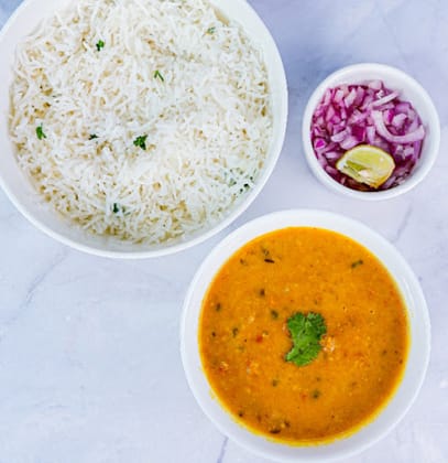 Dal Tadka & Plain Rice