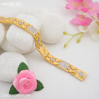 Freemen Jaguar casting  Bracelet with gold plated for Men - FMGB143