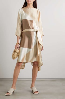 Vintage Satin Silk Kaftan