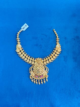 Silver Golden Polish Necklace 0005