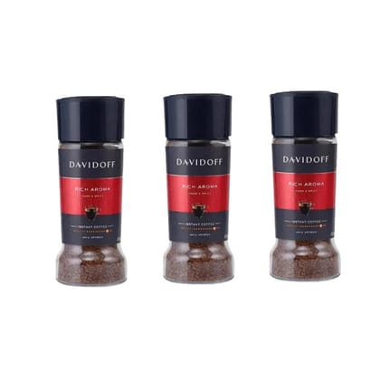 Davidoff Rich Aroma Instant Coffee 100gm (Pack of 3)