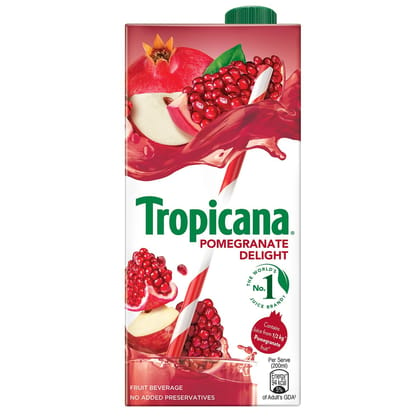 TROPICANA POMEGRANATE DELIGHT FRUIT JUICE 1 L