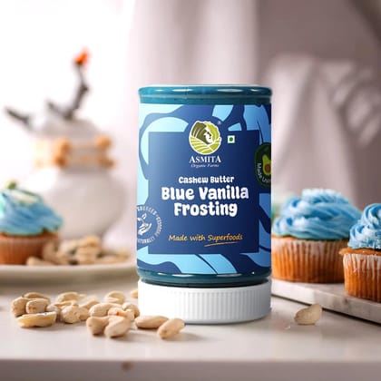 Cashew Butter: Blue Vanilla Frosting-250 gm