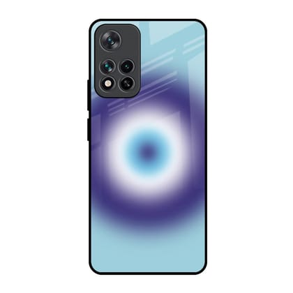 Evil Eye Art Glass Case for Mi 11i HyperCharge