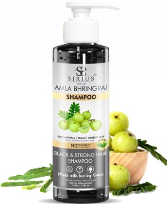 RKG SIRIUS KHADI AMLA AND BHRINGRAJ SHAMPOO | DANDRUFF CONTROL - SLS & PARABEN FREE  (210 ML)