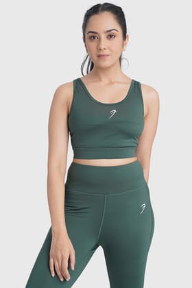 Active Full Support Sports Bra Green-XS