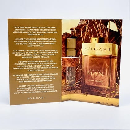 Bvlgari Terrae Essence Perfume For Men EDT 1.5ml