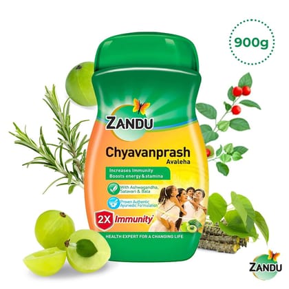 Zandu Chyavanprash Avaleha for 2x Immunity, Strength,  Stamina & Vitality (450g/900g) 900g