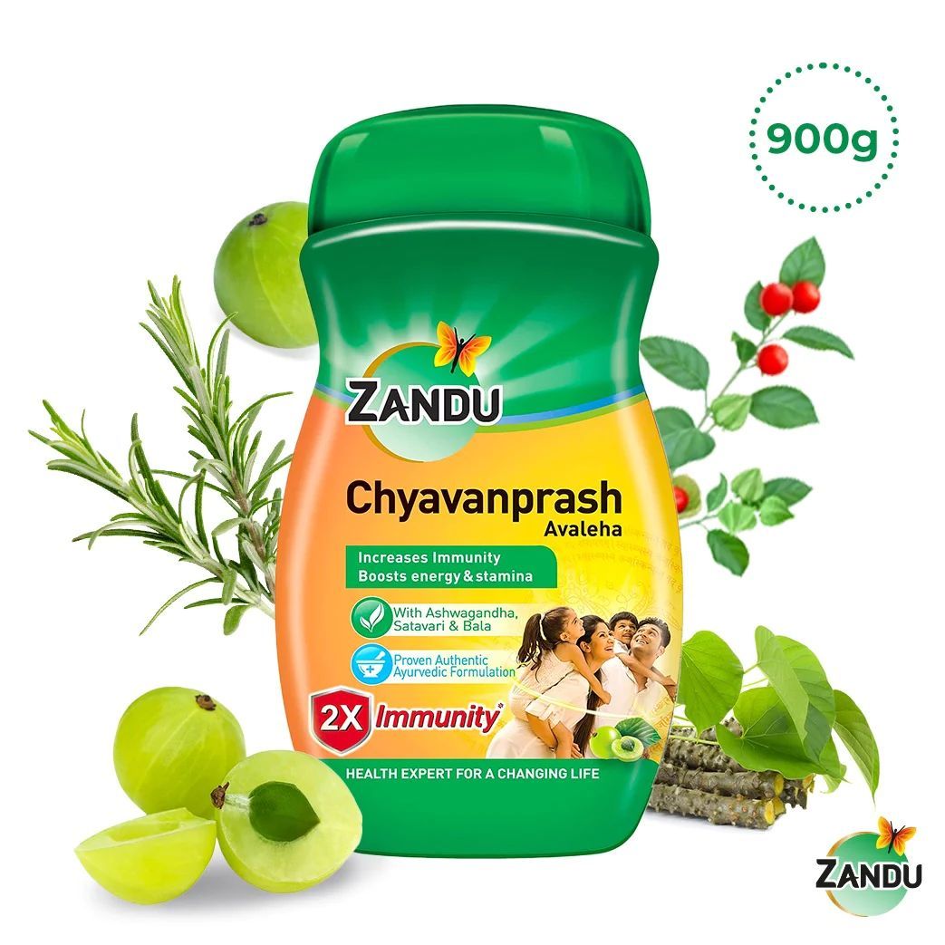 Zandu Chyavanprash Avaleha for 2x Immunity, Strength,  Stamina & Vitality (450g/900g) 900g