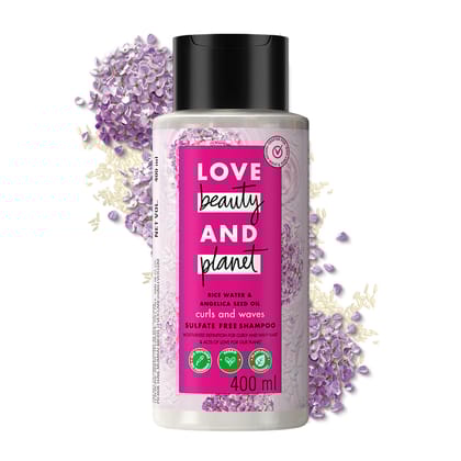 Shampoo - Rice Water & Angelica Seed Oil for Curly/Wavy Hair, 400ml