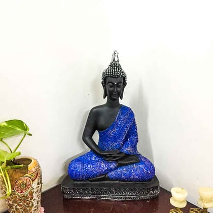 Buddha Statue | Lord Gautam Buddha in Meditation Idol Showpiece - For Living room, Home, Table, Shelf, Office Decor & Gift - 17 Inch