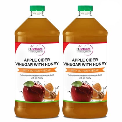 Apple Cider Vinegar With Mother & Honey, 500ml (Pack of 2)