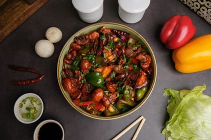 Crispy chilli mushroom