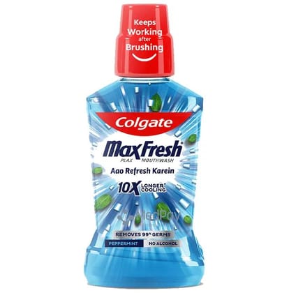 Colgate MaxFresh Plax Mouth Wash Peppermint