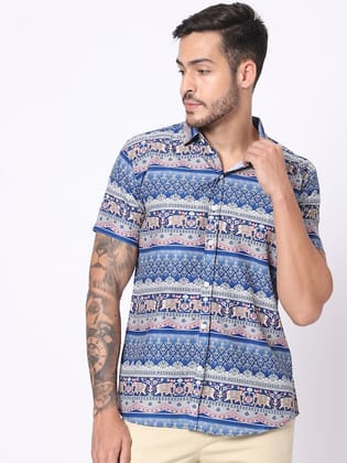 Classic Fit Ethnic Motifs Printed Casual Shirt