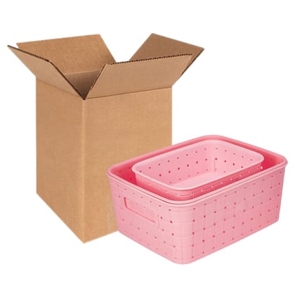2270 Multipurpose Smart Shelf Basket  Storage Basket (Set 3 Pcs)