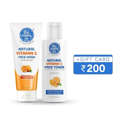 Vitamin C Face Wash + Mini Daily Face Toner + Rs.200 GiftCard