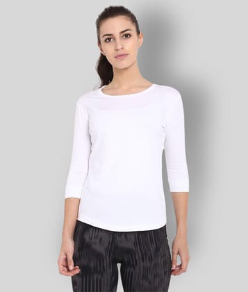 Ap'pulse Cotton White T-Shirts - S