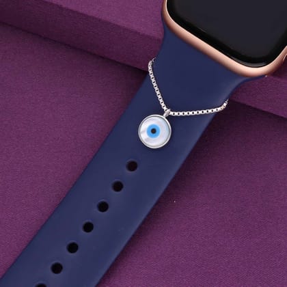 Evil Eye Watch Charm-None / Silver