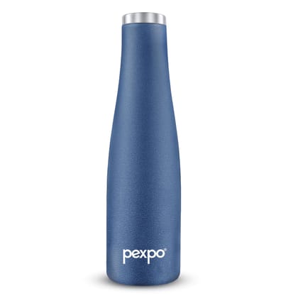 Pexpo Stainless Steel Hot and Cold Vacuum Insulated Flask, 620ml, Denim Blue, Mexico | Lightweight & Keeps Drinks Hot/Cold for 24+ Hours