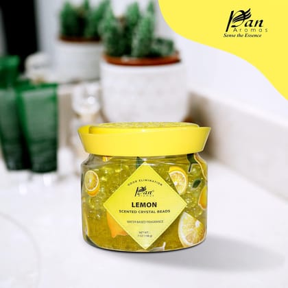 Gel Bead Air Freshener - Lemon (198 gms)-Lemon