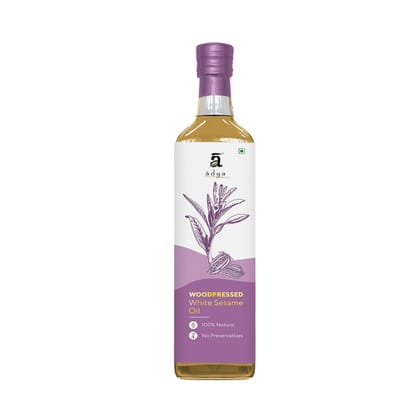 Adya Organics White Sesame Oil- 1litre