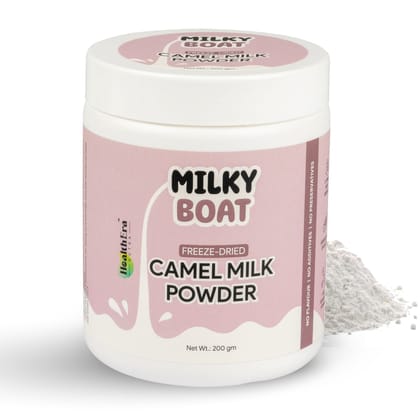 Milky Boat Camel Milk Powder| Freeze-Dried | 100% Pure & Natural | Good Source Of Calcium & Vitamins | 200 Gm