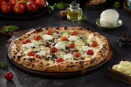 Naples - Creamy Burrata Pizza __ 3 Slice