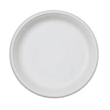 Bagasse 12\" Plain Plate Packet of 50 Plates  by Green Bags Universal LLP