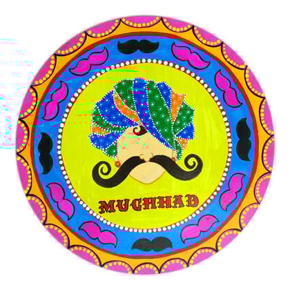Pop Art on Round MDF DIY Kit by Penkraft