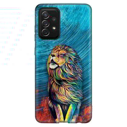 King Is ColourFull  Samsung A72 Premium Embossed Mobile cover