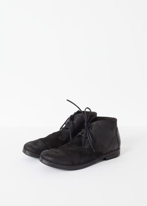 Listello Short Boot in Black-Black / 41