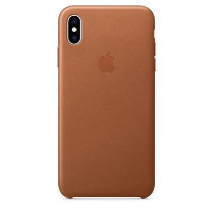 Premium Leather Cover - Saddle Brown-iPhone X