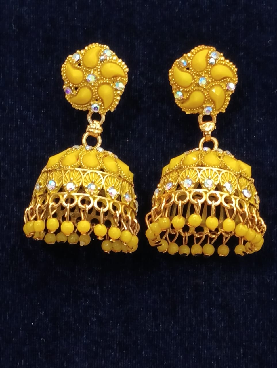 MRS RIGHT ALLOY RED JHUMKA EARRING FOR WOMEN AND GIRLS