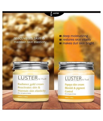 Luster Papaya Blemish & Skin Pigment Control + Radiance Gold Skin Night Cream 200 ml Pack of 2