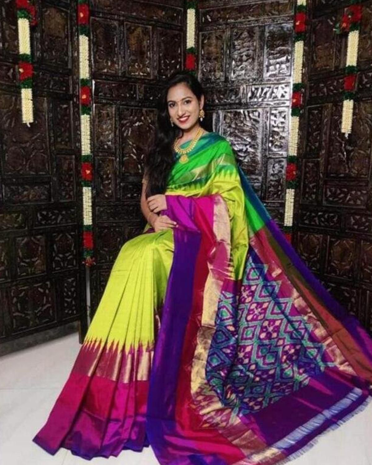 PURE IKAT SILK SAREE ONLINE