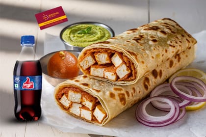 Paneer Tikka Roll + 1 Thums Up [250 ml] + Gulab Jamun [1 Pc]