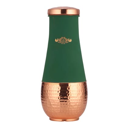 Pure Copper Tulip Jar Velvet Finish 1500 ML Capacity-CHERRY