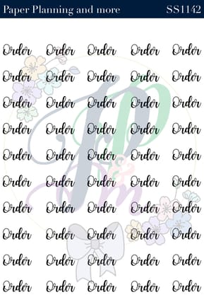 Order Handwritten Sticker Sheet-Glossy