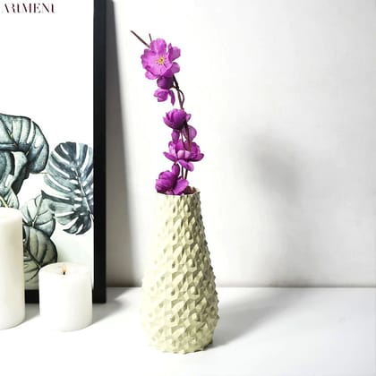 Surreal 3D Pine Cone Vase Cream